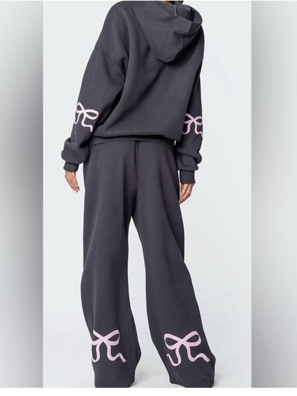 Edikted Bow Print sweat set